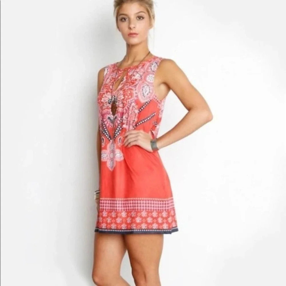 Minkpink Gone Wild Faux Suede Dress Mini Tank Top